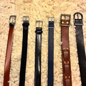 Moschino, Dolce & Gabbana, lucky brand plus 3 other belts.